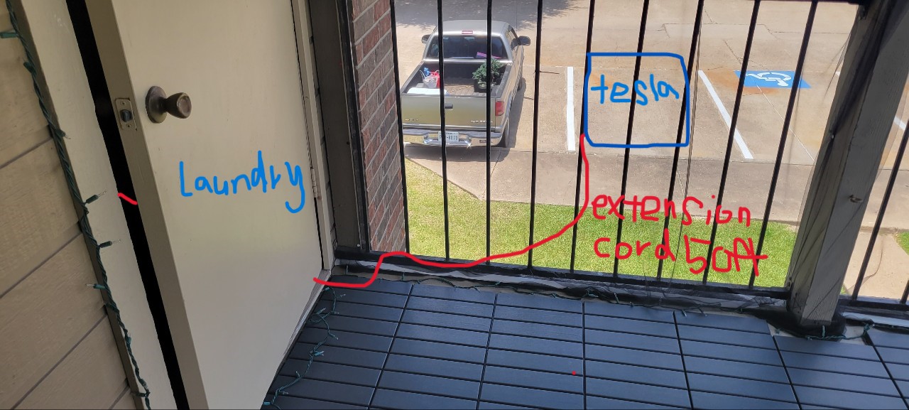 Charging model 3 with dryer outlet(Nema 10-30p) using 50ft extension cord  at an apartment complex | Tesla Motors Club