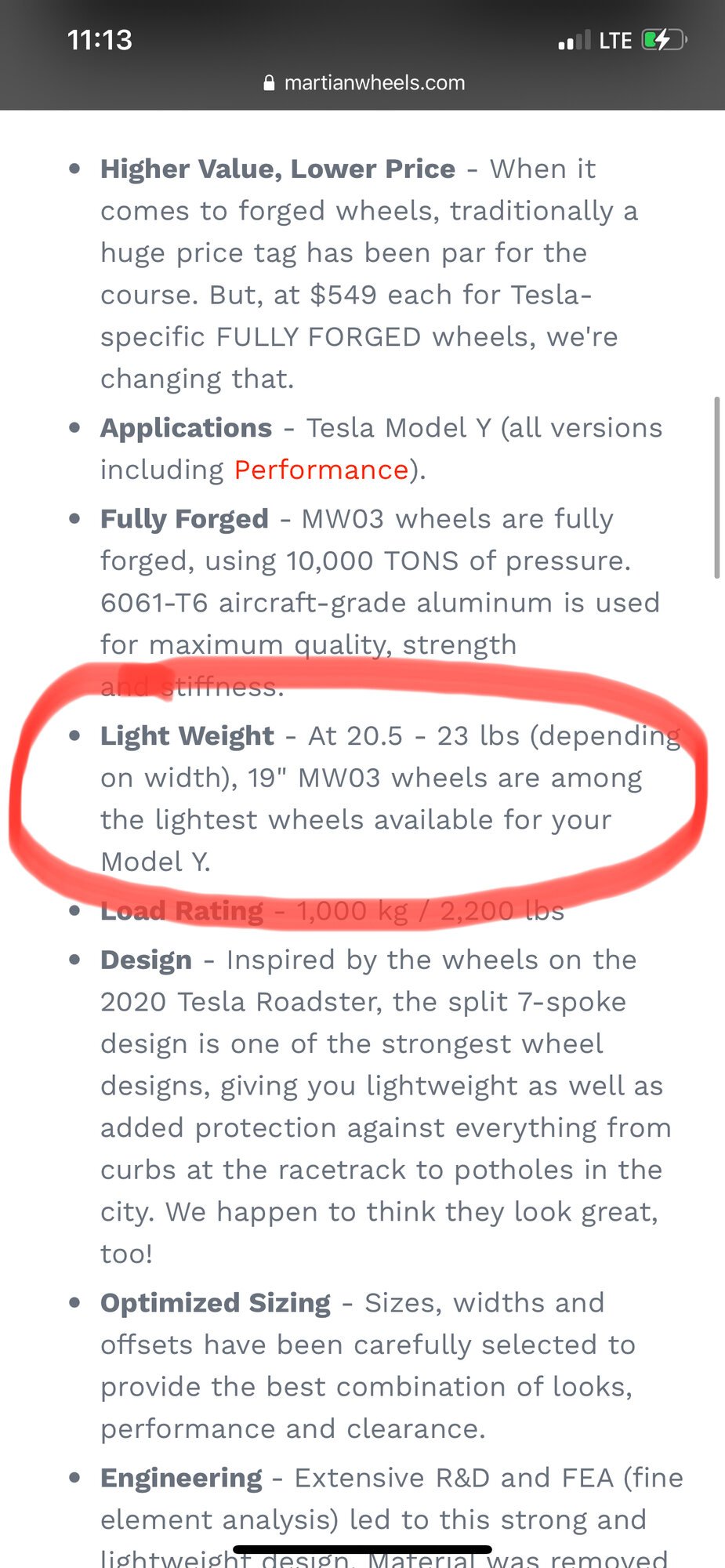 Tesla Model Y 20 Inch MW03 Forged Wheels – Martian Wheels