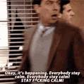 Image result for its happening gif the office