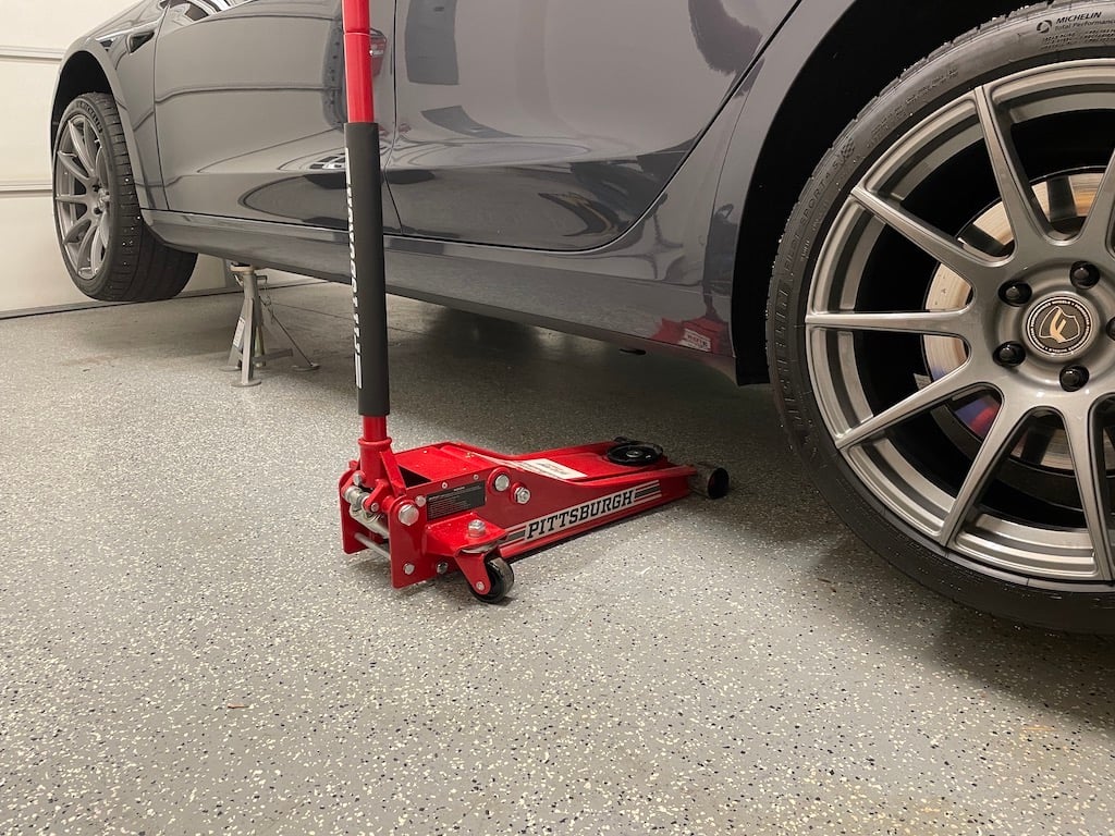 How to get your Model 3 on jack stands without any special tools