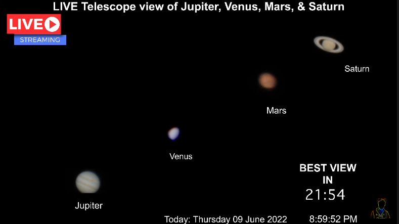 view of jupiter from mars