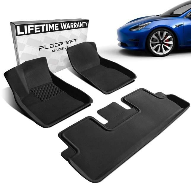 TAPTES All-Weather Floor Mats for Tesla Model Y 2024 2023 2020, 5 Seater  Tesla Model Y Floor Mats