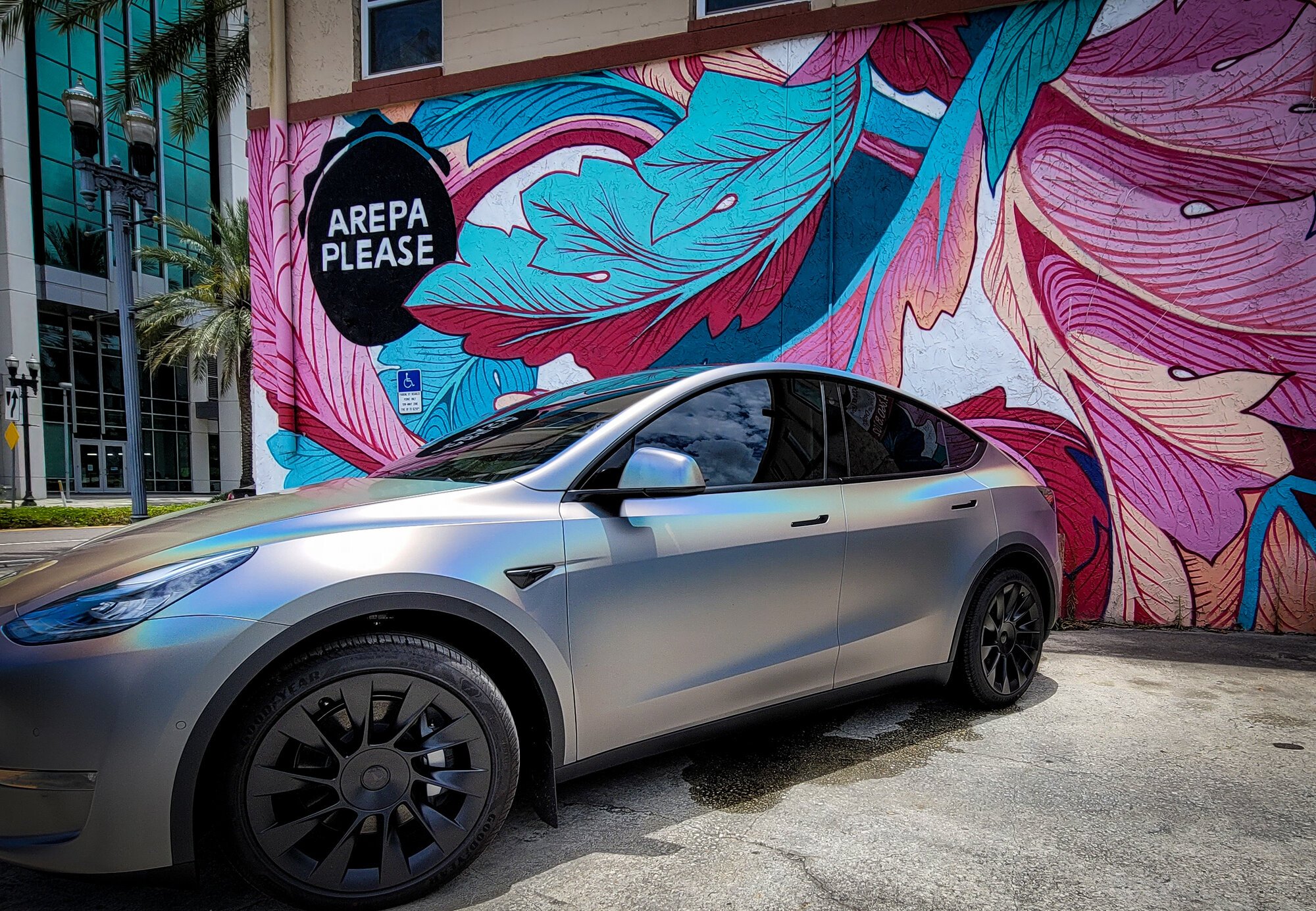 Wrapping a White Model Y