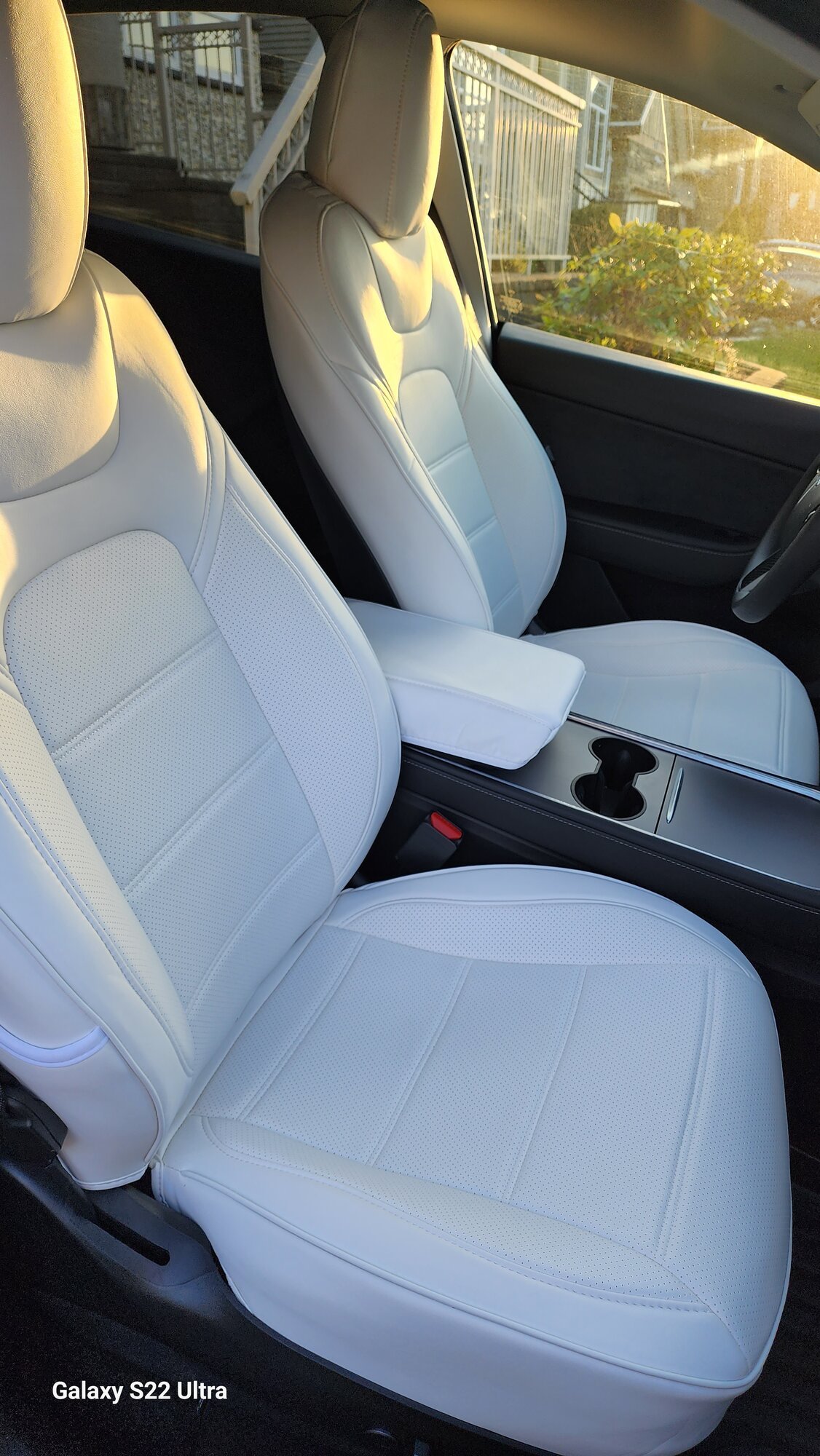 Tesla Model 3 and Model Y Nappa Leather Seat Covers