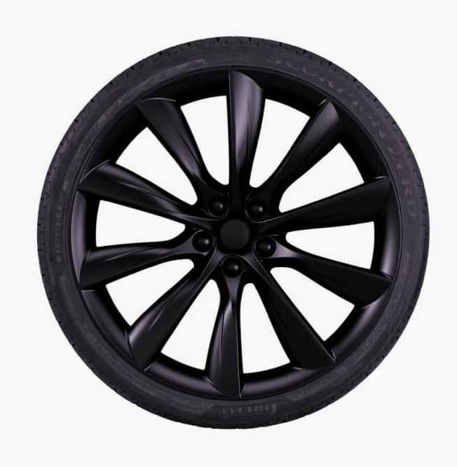22-inch Onyx Black Turbine Wheels and Pirelli Scorpion Tires