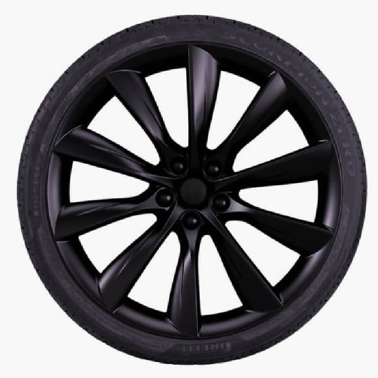22-inch Model X Onyx Black Turbine Wheel & Pirelli Scorpion Tire