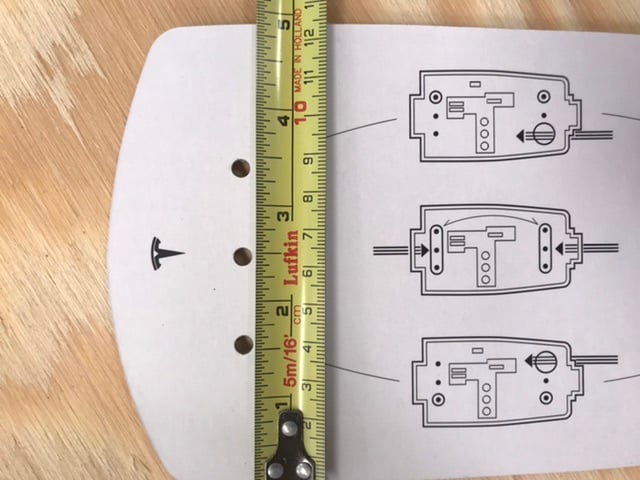 Gen 3 Wall Connector Mounting Dimensions