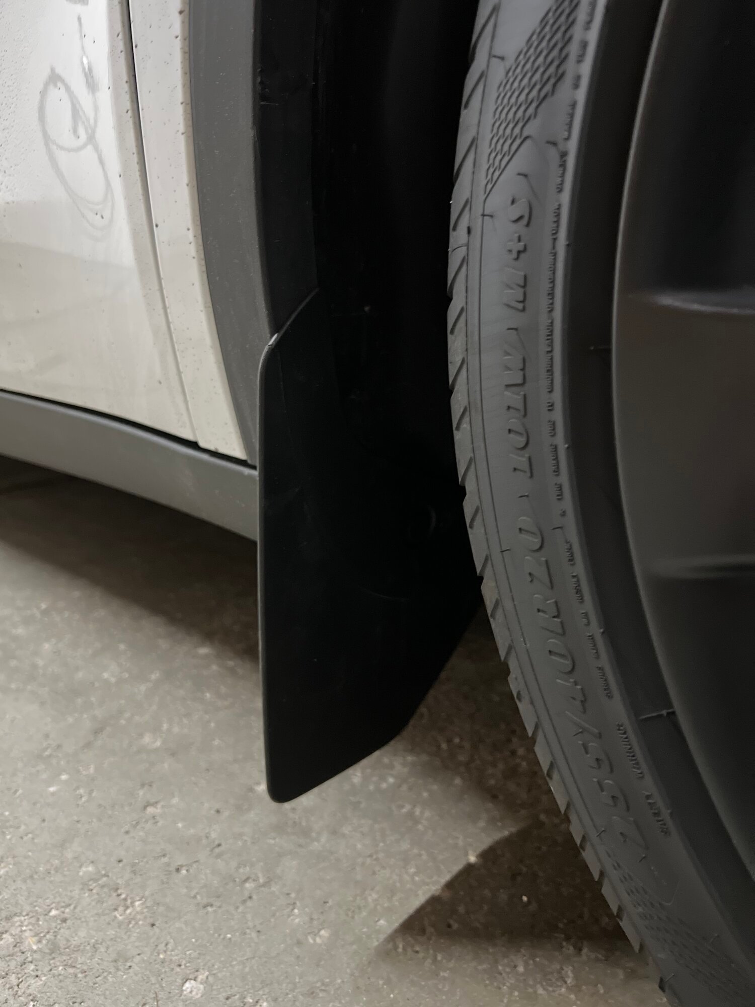 Tesla Model Y No Drilling Required Mud Flaps