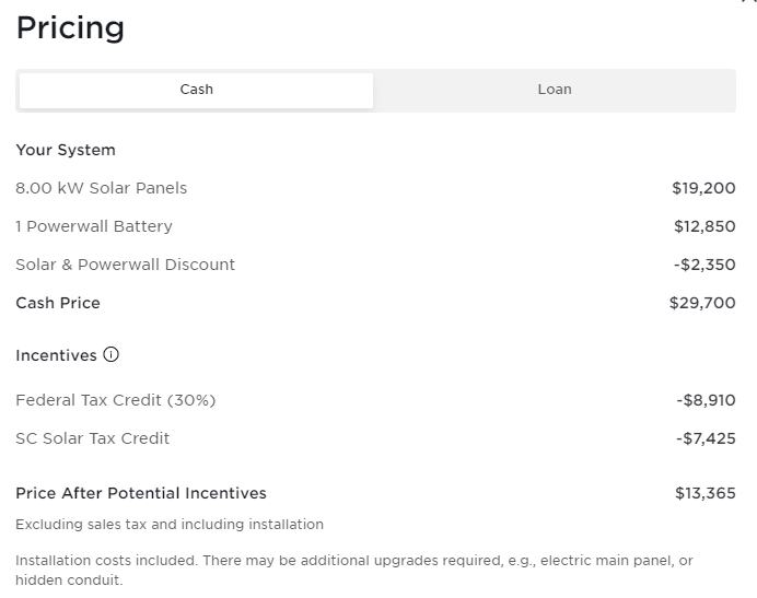 8 kW Solar + 1 Powewall 2-12-23 Cost.PNG