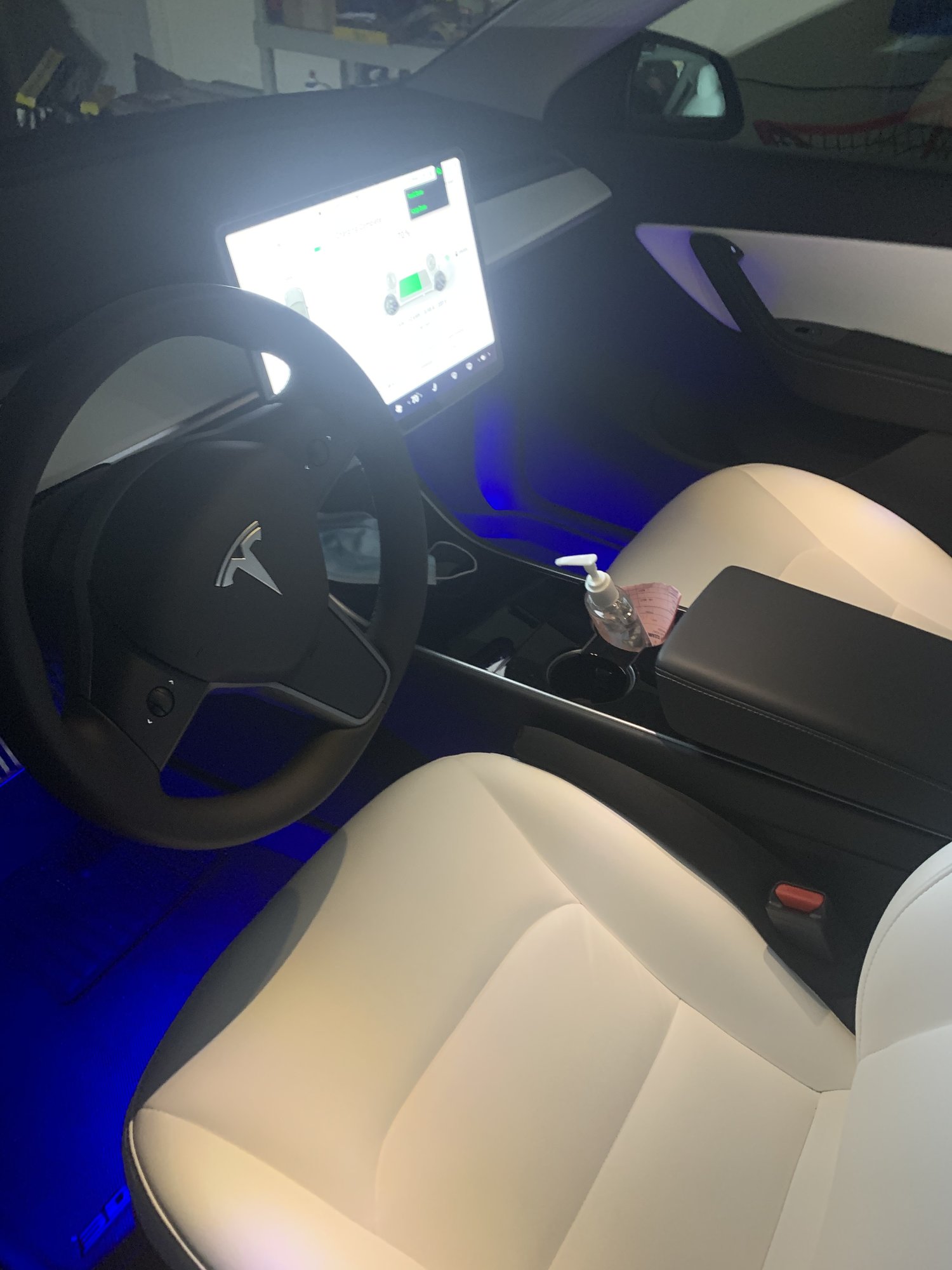 Ambient Lighting - Only one footwell? | Tesla Motors Club
