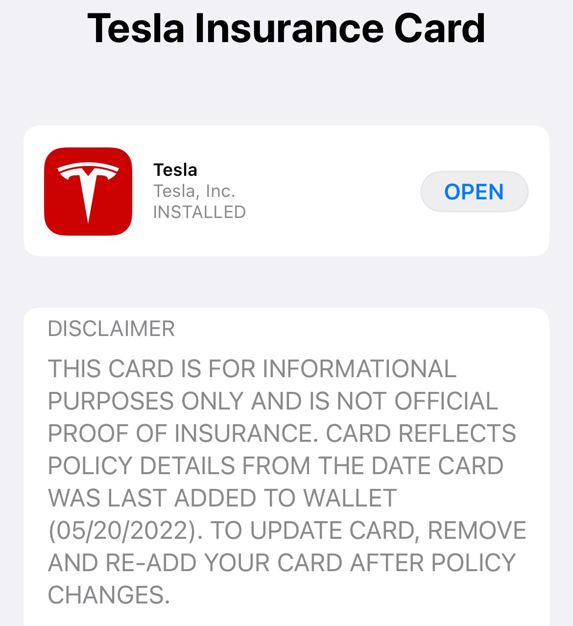 How to Remove Tesla Insurance Card from Apple Wallet | Tesla Motors Club