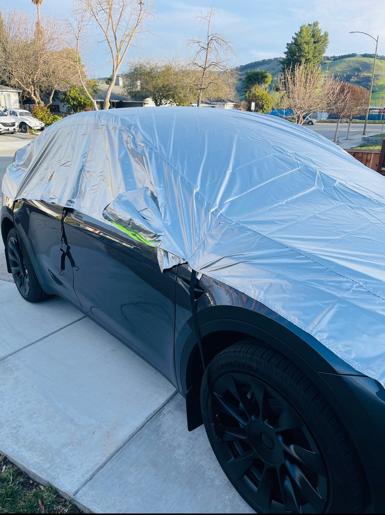 Is this too much guys 😂 [using a car cover]