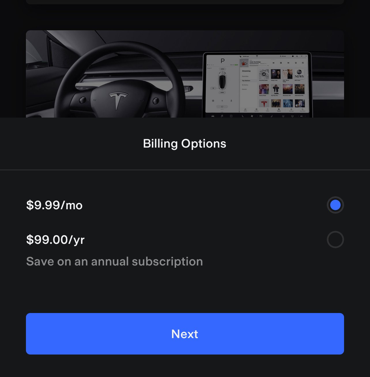 Premium Connectivity Yearly Plan $99 | Tesla Motors Club
