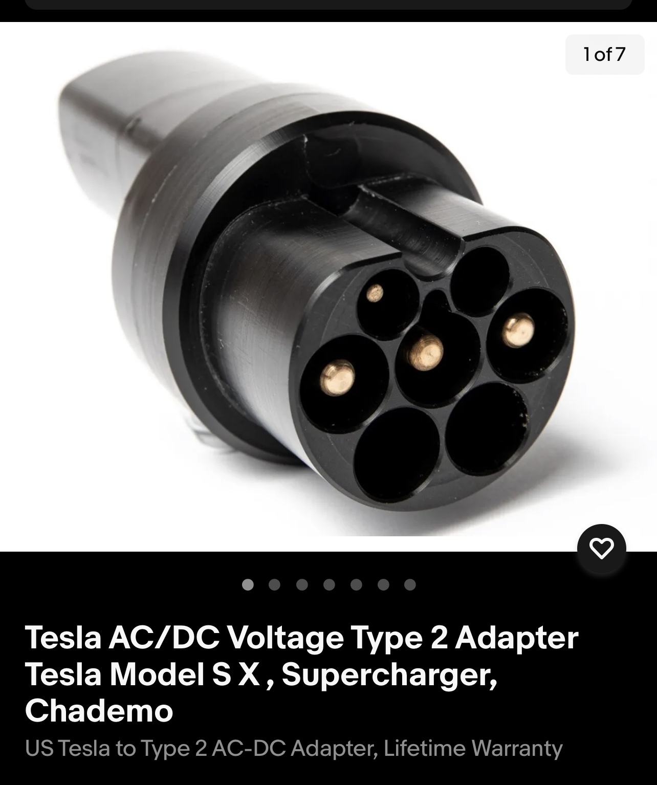 TESLA Supercharger Adapter USA US to EU, Model S, 3, X, Y, Type2 DC ONLY