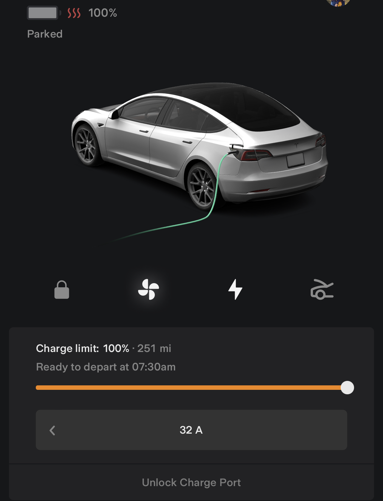 What Is This Icon Next To The Battery In The Tesla App Tesla Motors Club