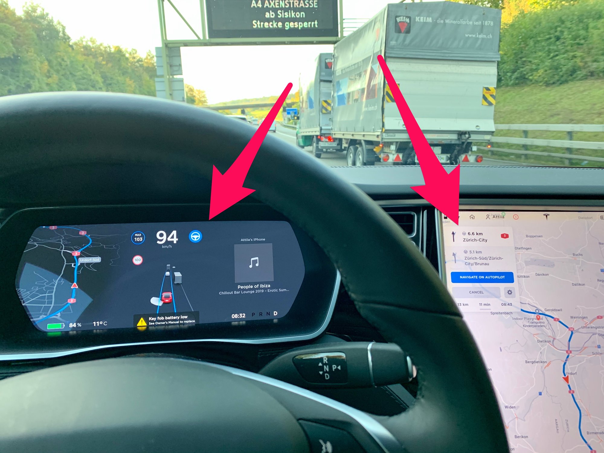Activate / set up navigation with autopilot on your Tesla Model 3
