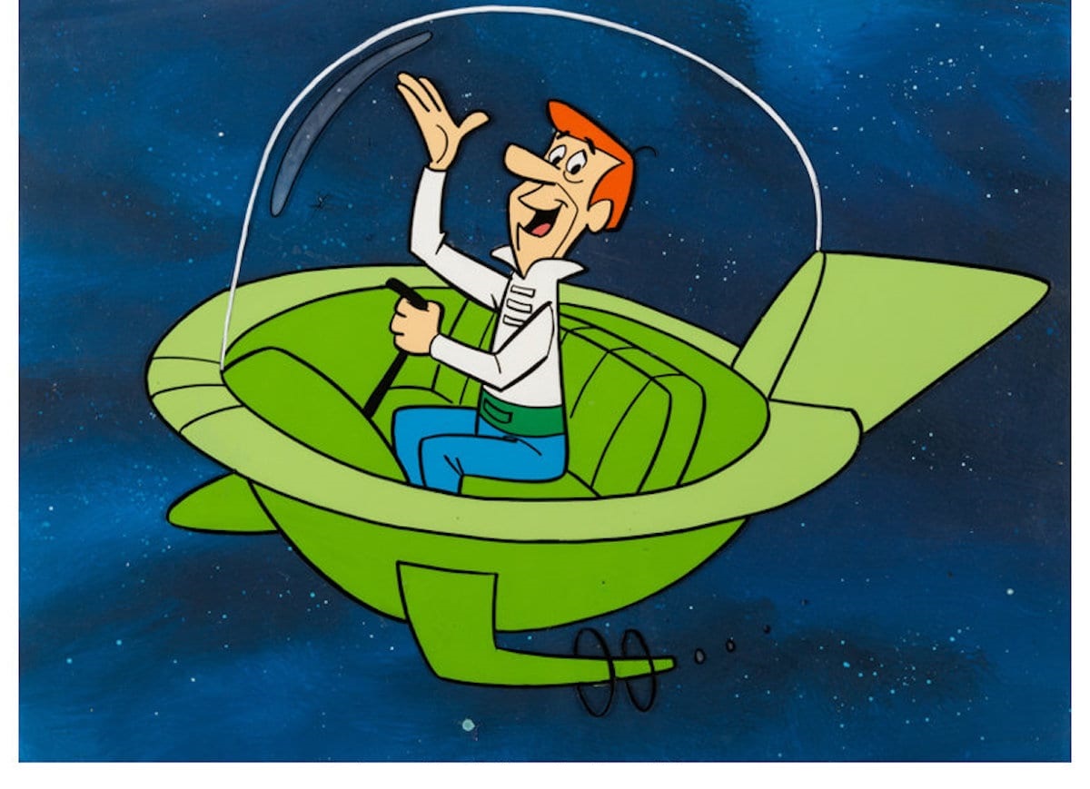George Jetson in Flying Car
