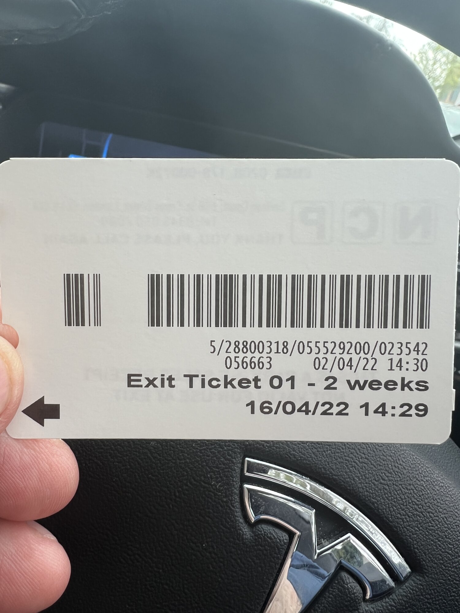 Heathrow Hilton parking ticket.JPG
