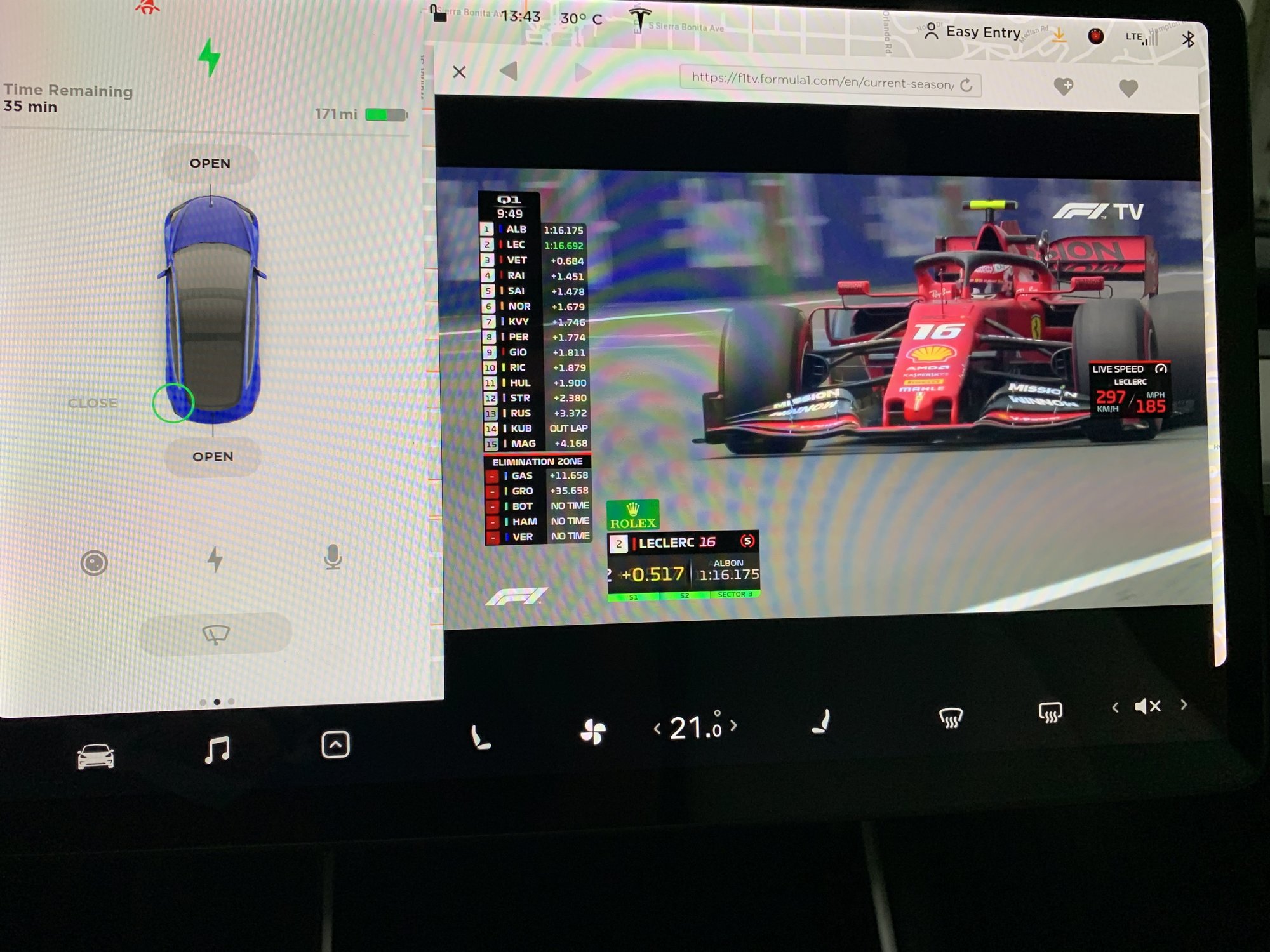 You can now Watch videos in the browsers Update only while in Park Tesla Motors Club