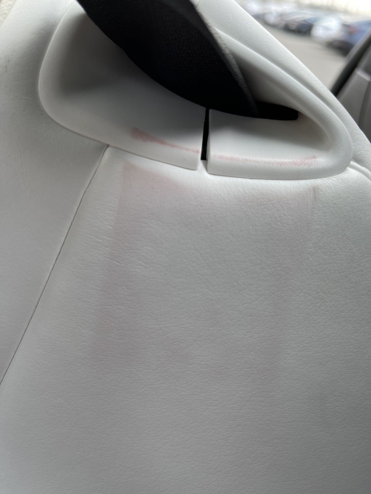 White Seats Stained from Tesla Seatbelts | Tesla Motors Club