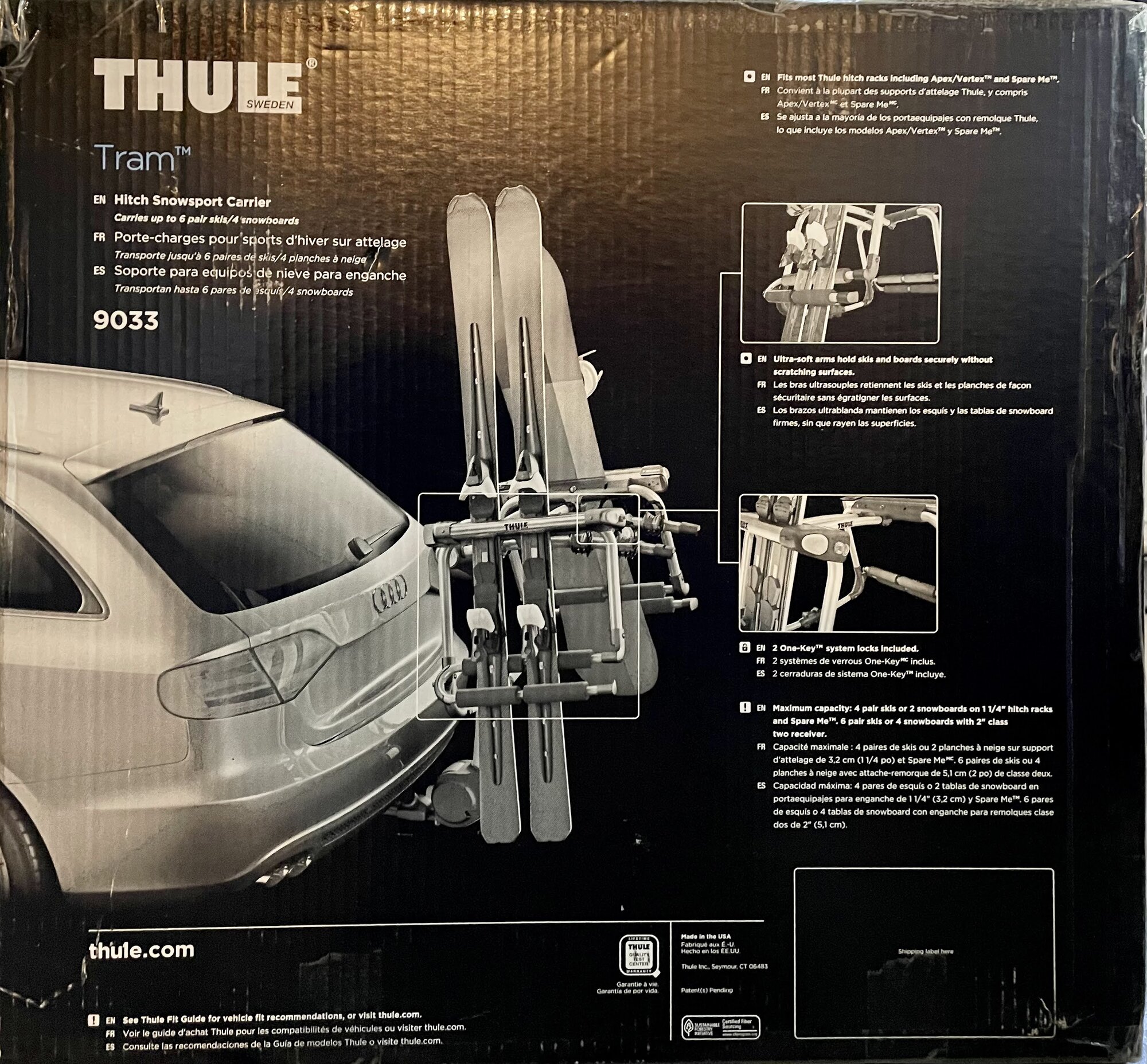 FS - Thule Tram 9033 in sealed box - same as Tesla OEM ski rack | Tesla  Motors Club