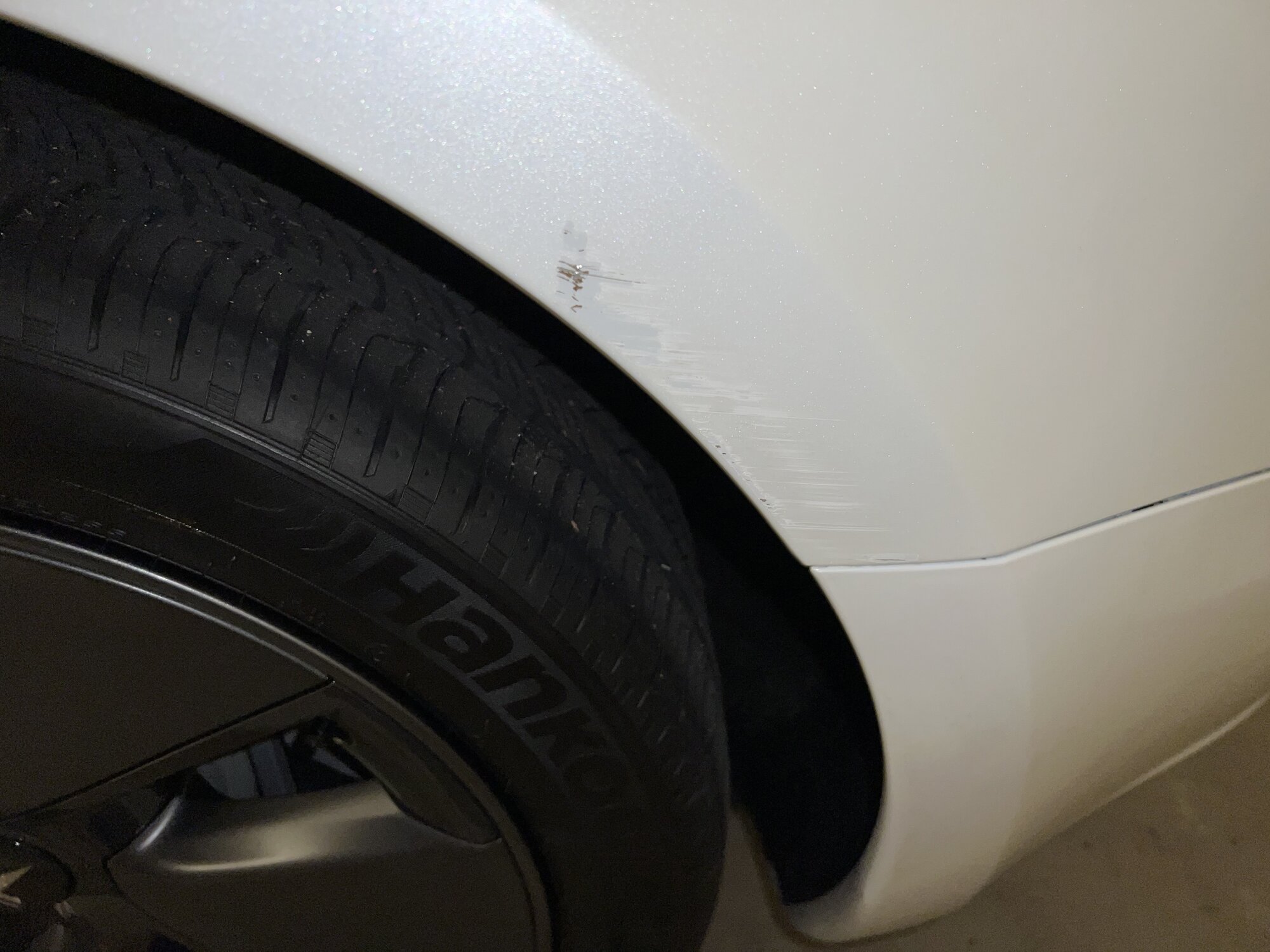 Will Dr colorchip help with this, while backing up i brushed the parking  piller and it was very rough so this happend on the rear fender | Tesla  Motors Club