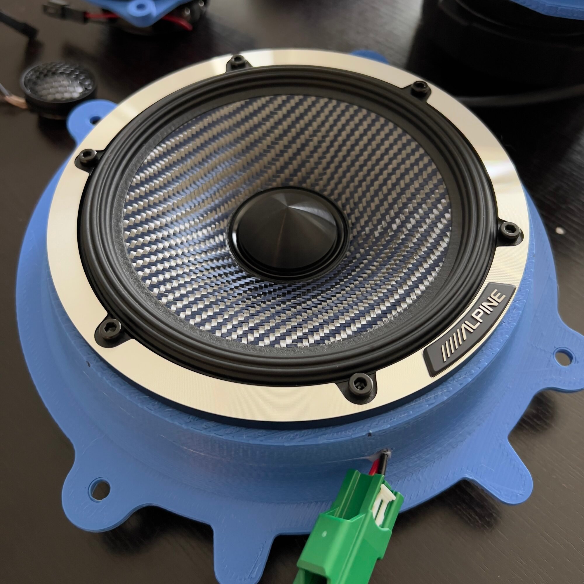 HepaKing Alpine carbon fiber DP series series speaker / subwoofer set  review | Tesla Motors Club