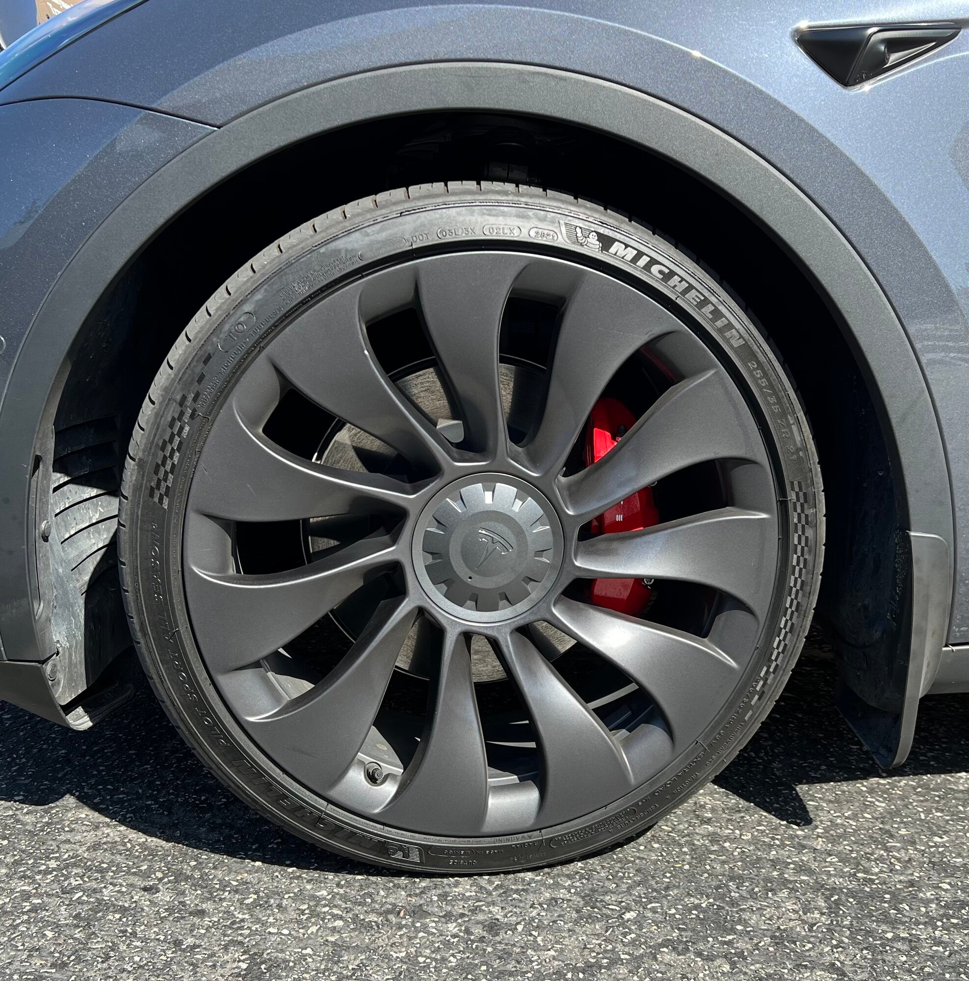 Model Y Performance 21" Tires - Larger, More Comfortable Fitment Details  and Experience - Michelin AS4's (With Photos) | Tesla Motors Club