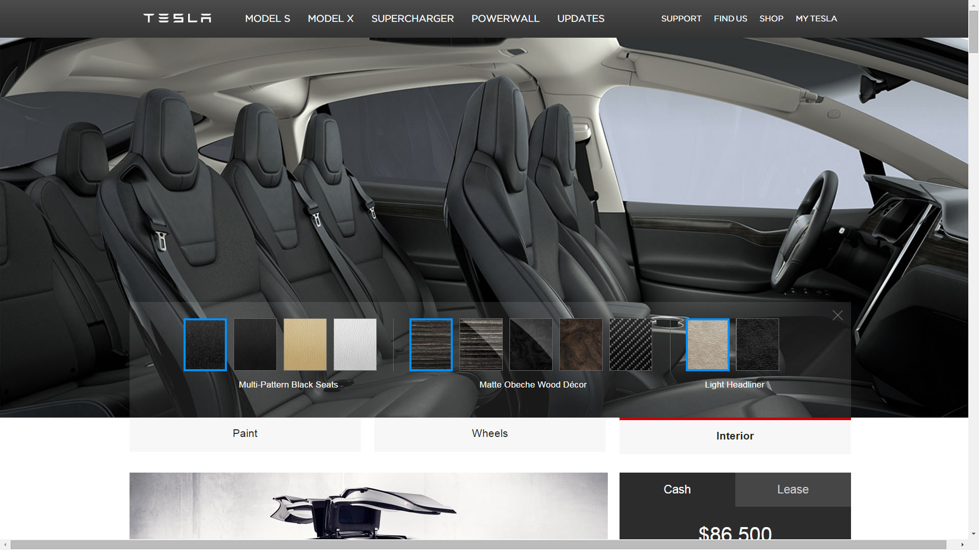 Model X Design Studio - Multi-Pattern Black Seats with Light Headliner and Matte Obeche.jpg