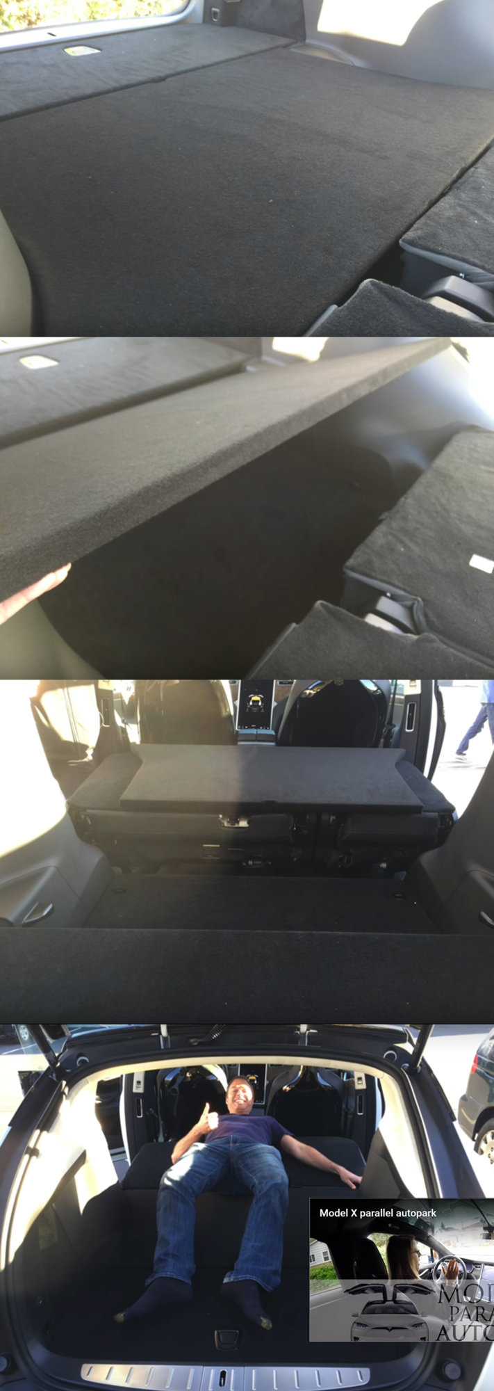 Evolution of the Model X 5-seater trunk