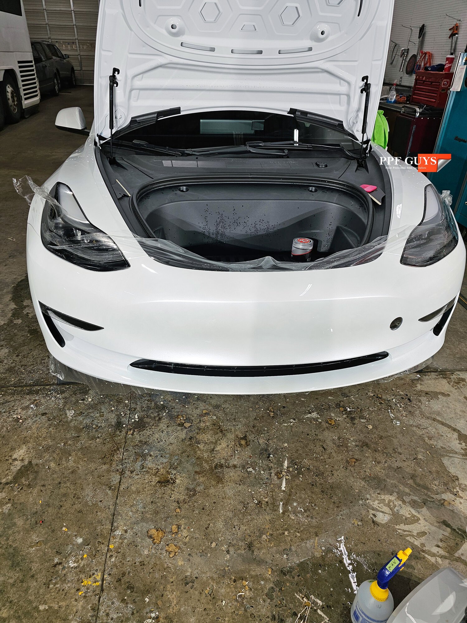 PPF Guys Model 3 White. PPF Bumper scraped and Replacement (10).jpg