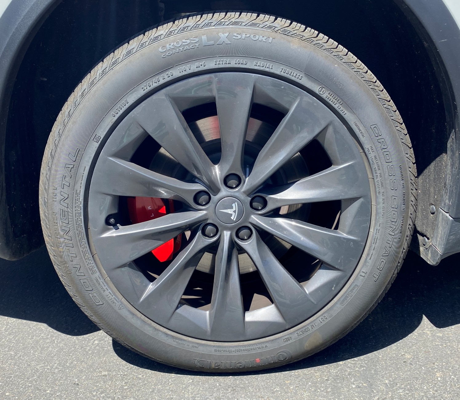 Right Rear Wheel (w/Tesla-Mando Brake Caliper)