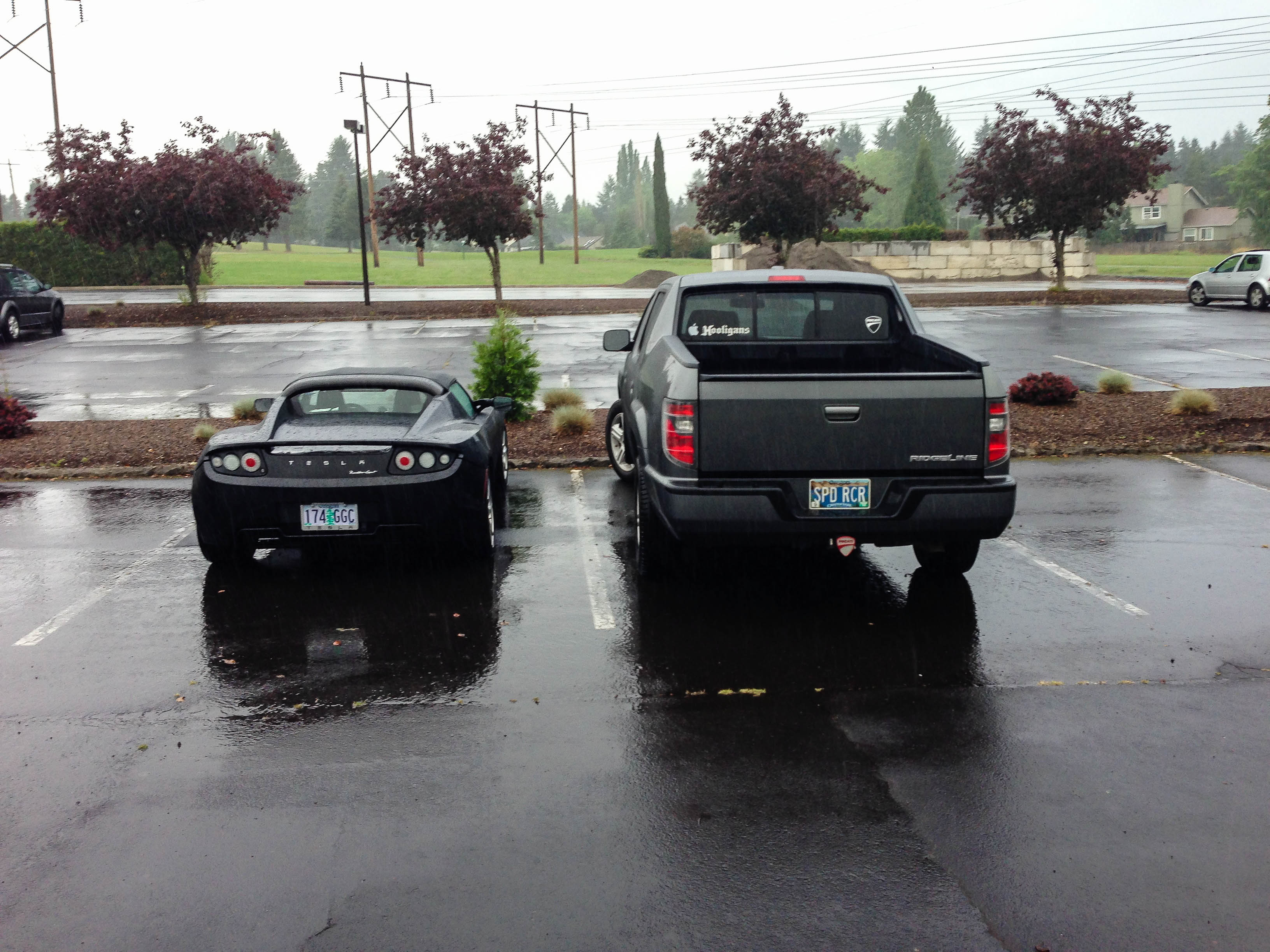 Roadster next to Todd's truck.jpg