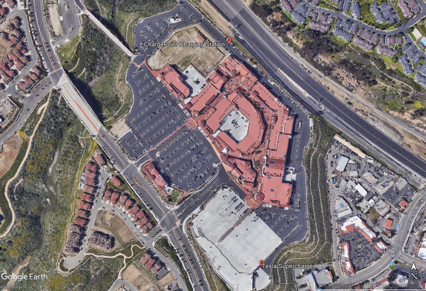 Satellite View of San Clemete Supercharger Station.jpg