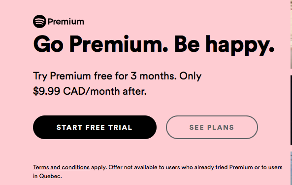 Planning for v10, what happened to the 3 month Spotify premium free trial?  | Tesla Motors Club