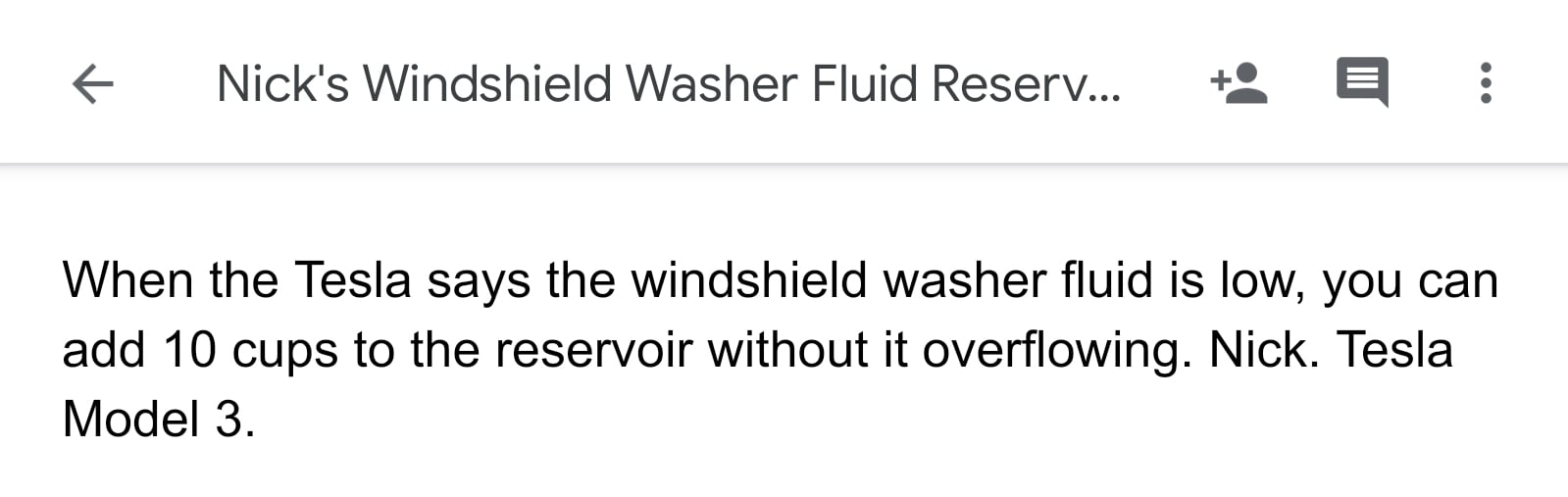 Windshield Wiper Fluid and Recommendation