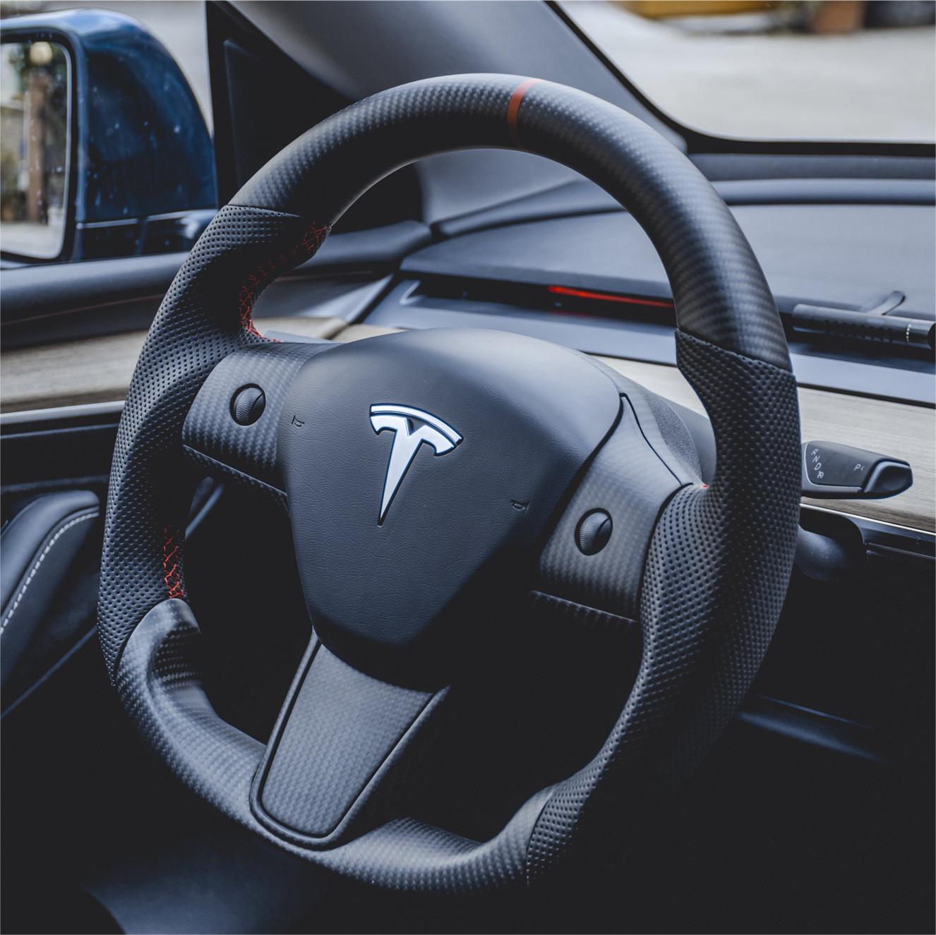 Sport Carbon Fiber Steering Wheel for Tesla Model 3 Model Y-Tesery (14) - 副本.jpg