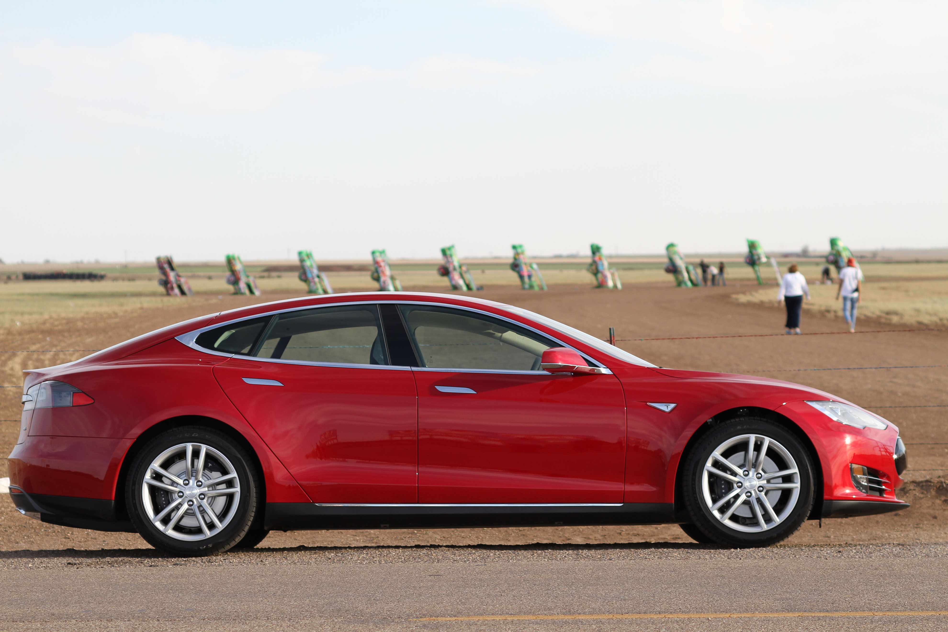 Tesla at Cadillac ranch.jpg