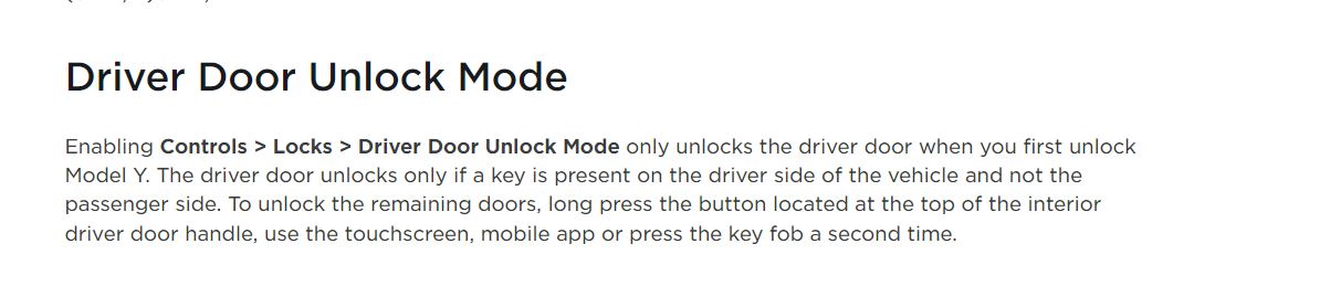 Tesla door unlock mode.JPG