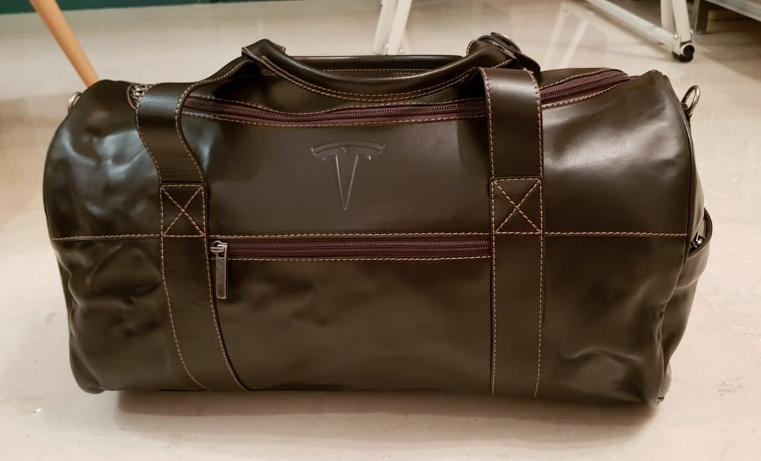 Tesla Moab Weekender Leather Duffel Bag