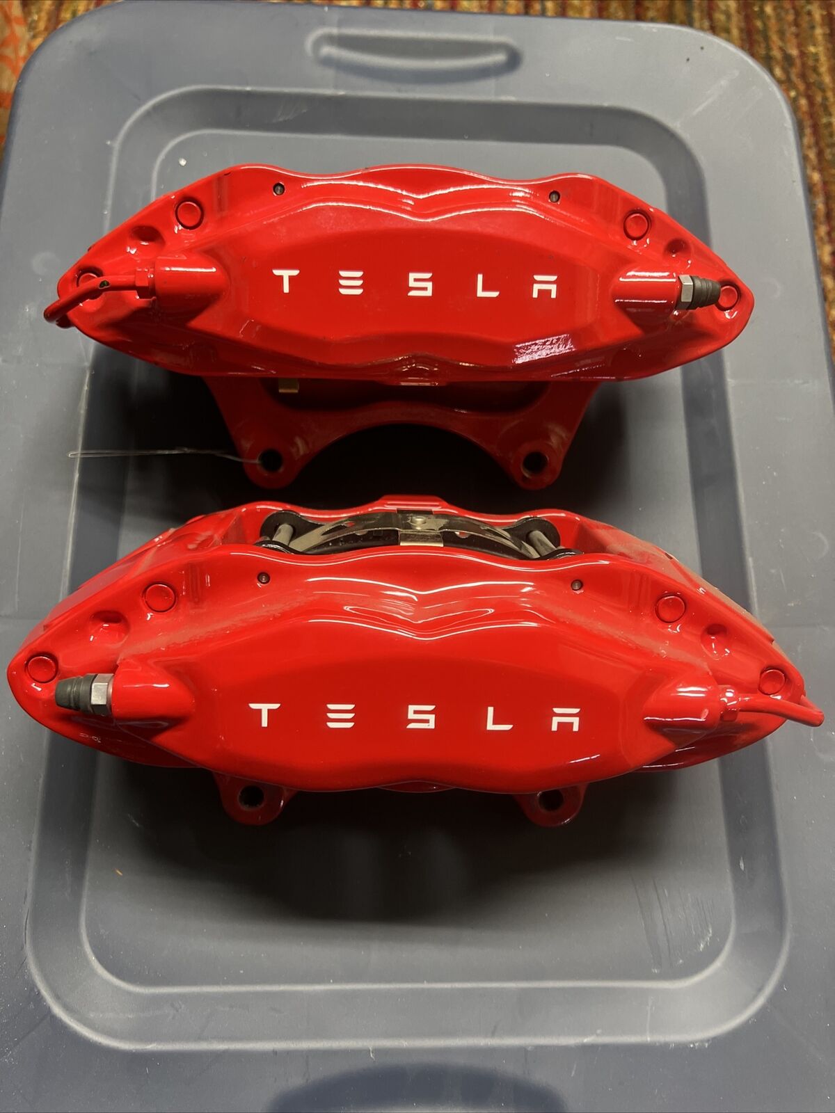 Right & Left Tesla Brembo brakes