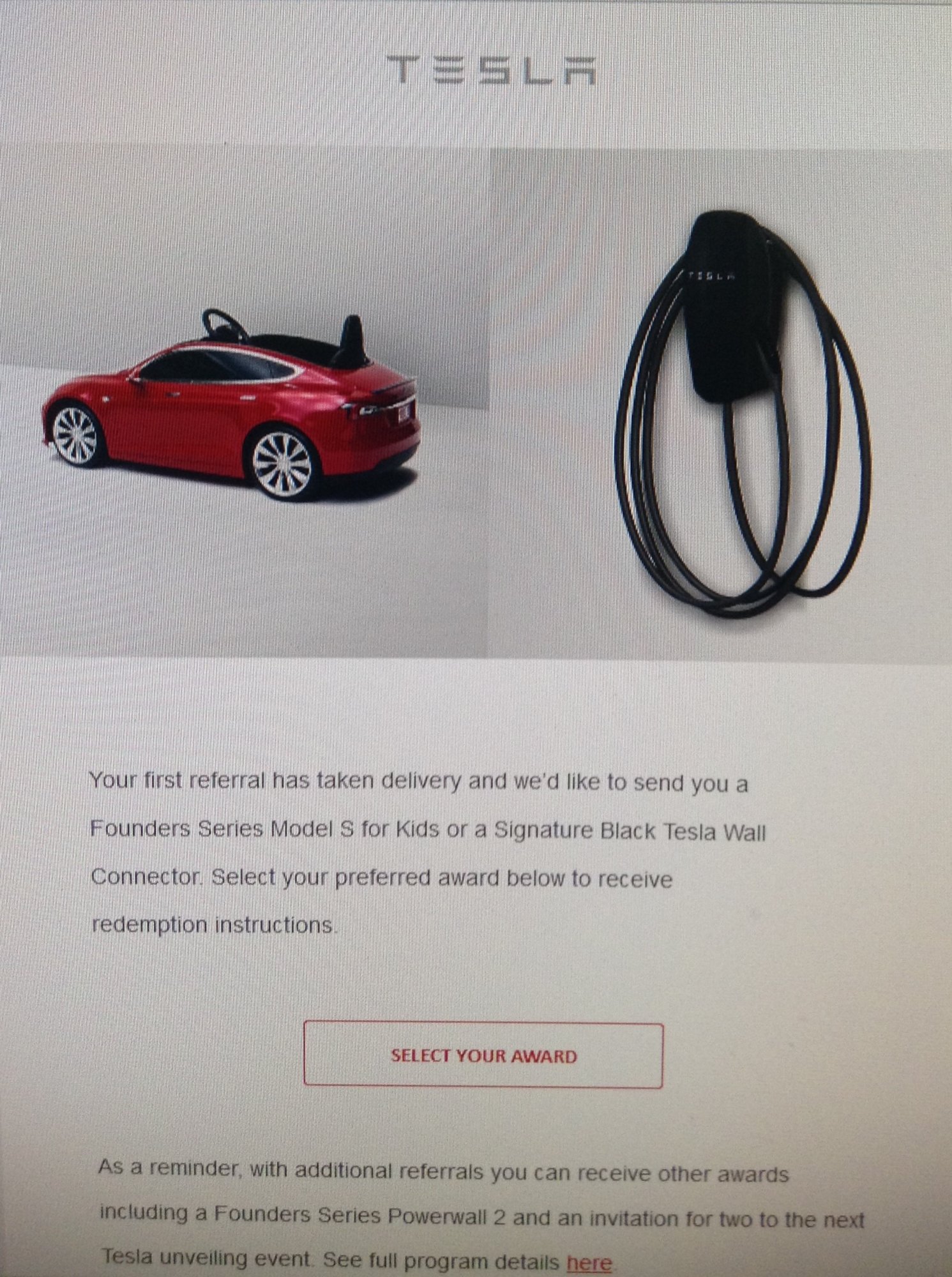 Tesla Referral prize letter.jpg