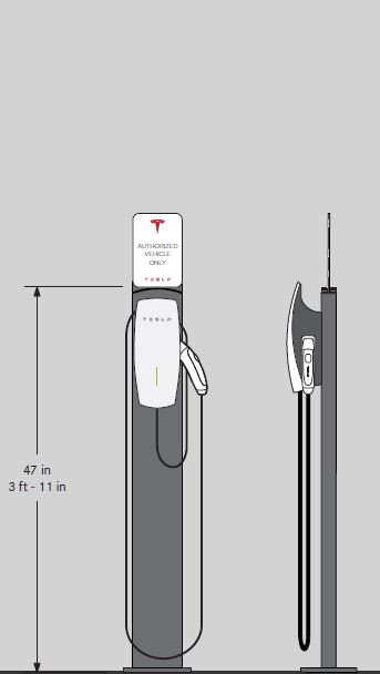Tesla service center Burlington individual chargers.JPG
