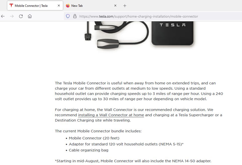 Tesla Mobile Connector VS Wall Connector 