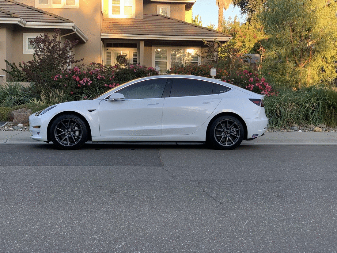 Painted Aero covers. White and silver. See them here. | Tesla Motors Club