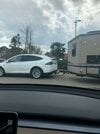 Tesla X from Ontario Canada at Wawa gas station Supercharger towing trailer 6.jpg