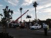 MEGAN DISKIN: THE STAR What appeared to be a crane was being used by a towing company to move a .jpg