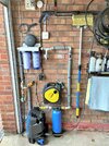 Mains pressure washer and filter DI water rinse install.JPG
