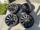21” Model S Sonic Carbon Turbine Wheels (Square), Tires, TPMS (SoCal)