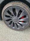WTS model y 21" complete wheel/tire set (good conditon)